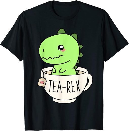 Tea-Rex Cute T-Rex Dinosaur Kawaii Funny Dino Pun T-Shirt