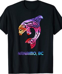 Nanaimo Brtish Columbia Native Fisherman Orca Killer Whale T-Shirt