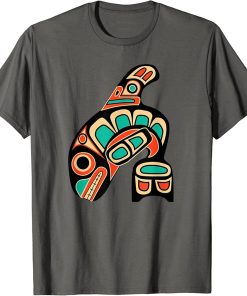 Pacific Northwest Orca Whale Native American Haida Tribal T-Shirt